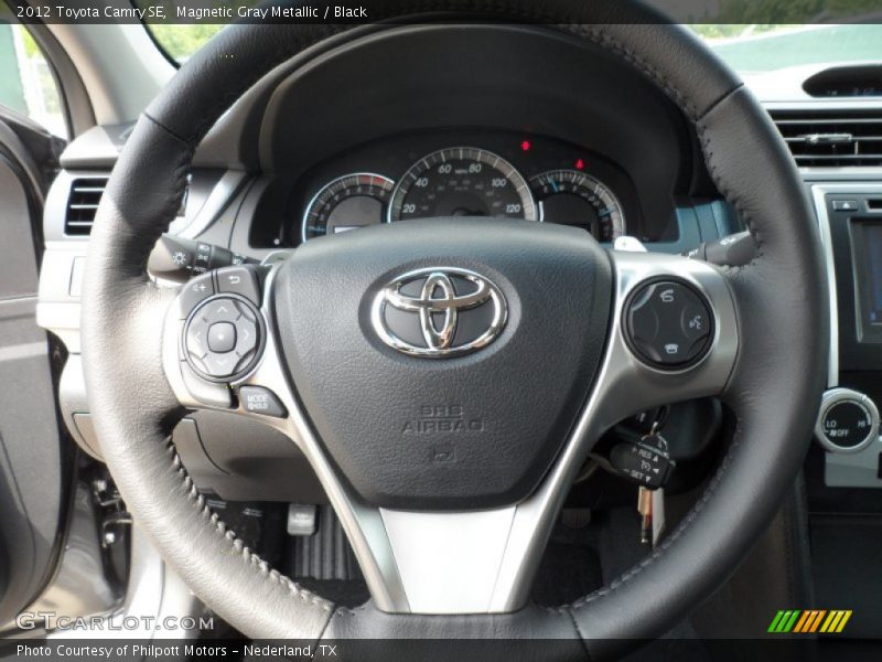 Magnetic Gray Metallic / Black 2012 Toyota Camry SE