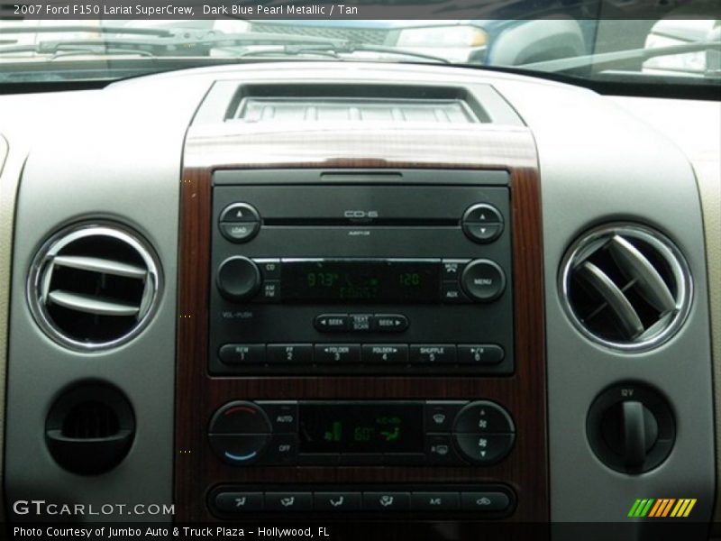 Dark Blue Pearl Metallic / Tan 2007 Ford F150 Lariat SuperCrew