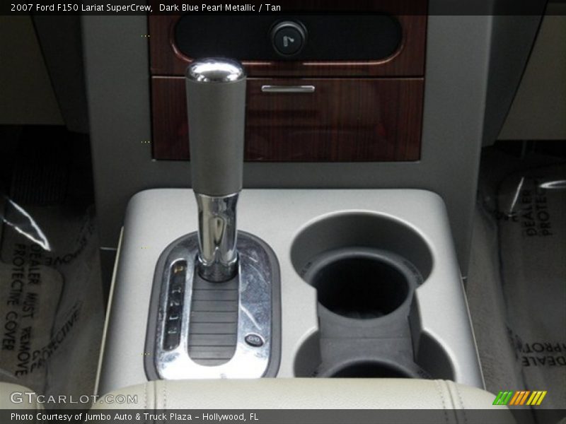 Dark Blue Pearl Metallic / Tan 2007 Ford F150 Lariat SuperCrew