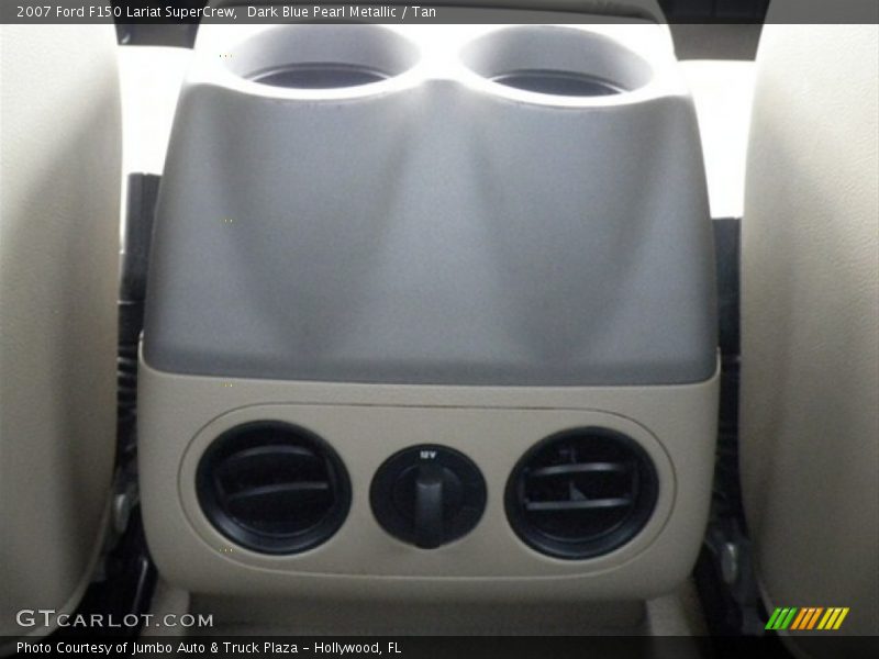 Dark Blue Pearl Metallic / Tan 2007 Ford F150 Lariat SuperCrew