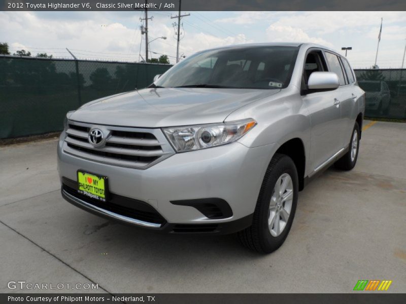 Classic Silver Metallic / Ash 2012 Toyota Highlander V6