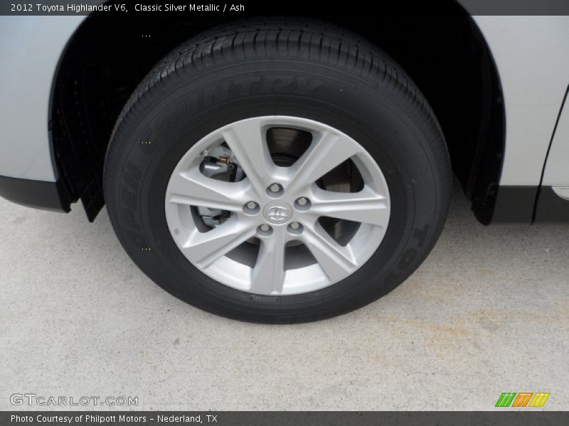Classic Silver Metallic / Ash 2012 Toyota Highlander V6