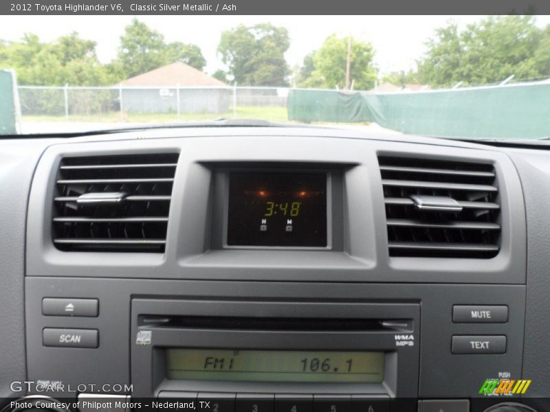 Classic Silver Metallic / Ash 2012 Toyota Highlander V6