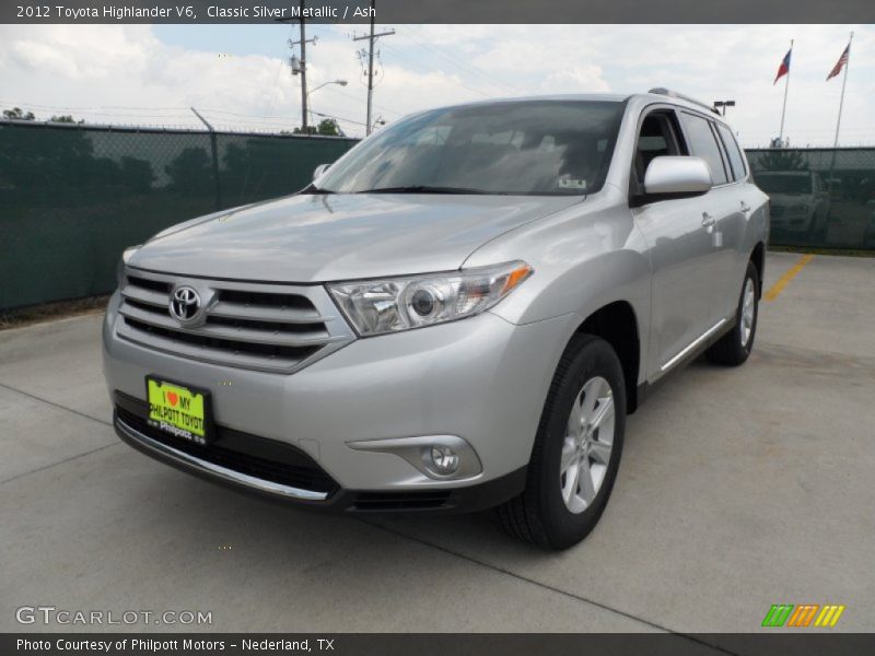 Classic Silver Metallic / Ash 2012 Toyota Highlander V6