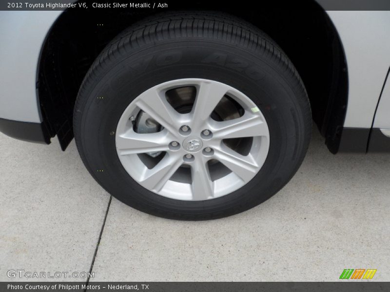 Classic Silver Metallic / Ash 2012 Toyota Highlander V6