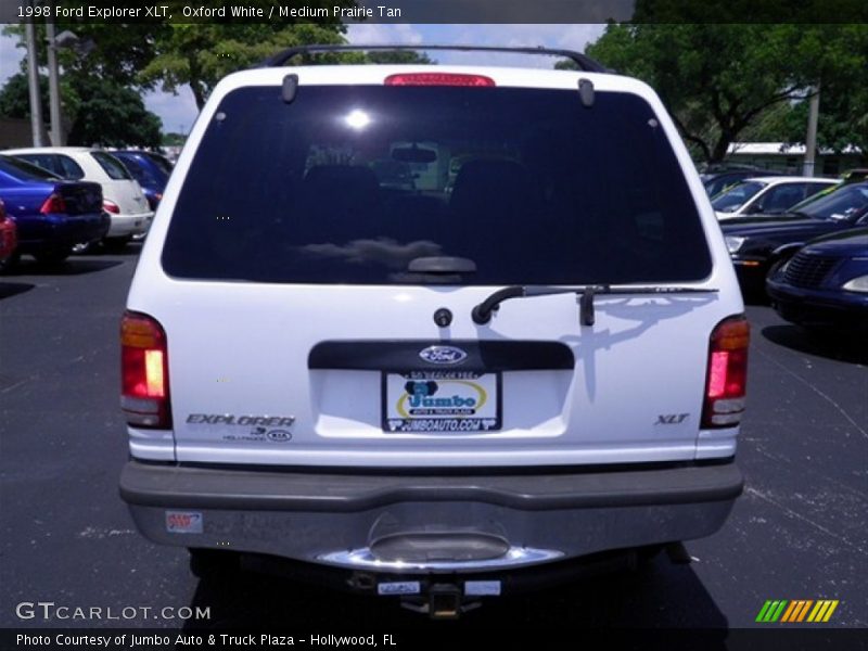 Oxford White / Medium Prairie Tan 1998 Ford Explorer XLT