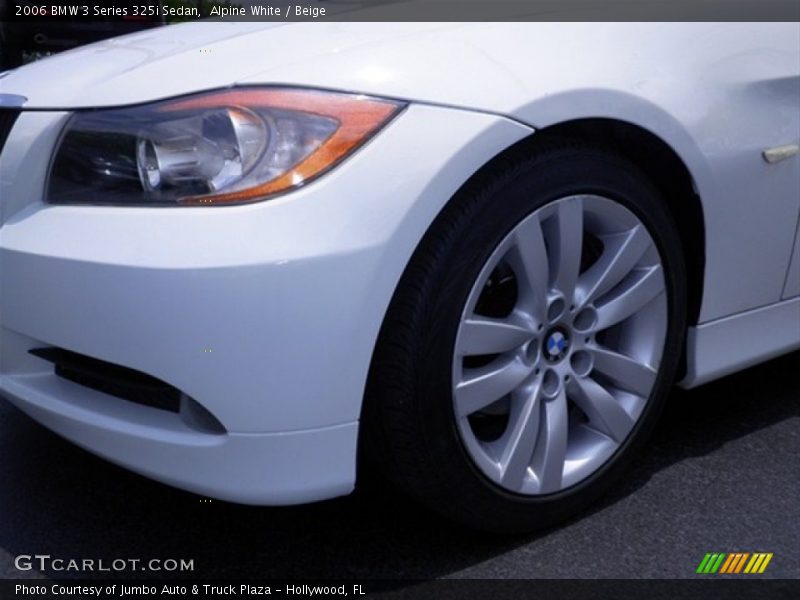 Alpine White / Beige 2006 BMW 3 Series 325i Sedan
