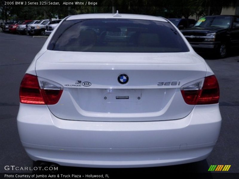 Alpine White / Beige 2006 BMW 3 Series 325i Sedan