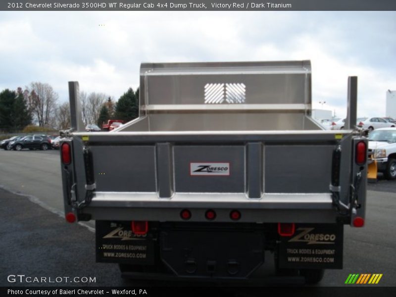 Victory Red / Dark Titanium 2012 Chevrolet Silverado 3500HD WT Regular Cab 4x4 Dump Truck