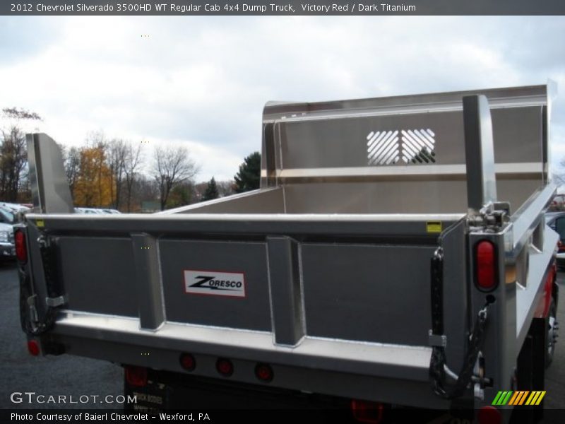 Victory Red / Dark Titanium 2012 Chevrolet Silverado 3500HD WT Regular Cab 4x4 Dump Truck