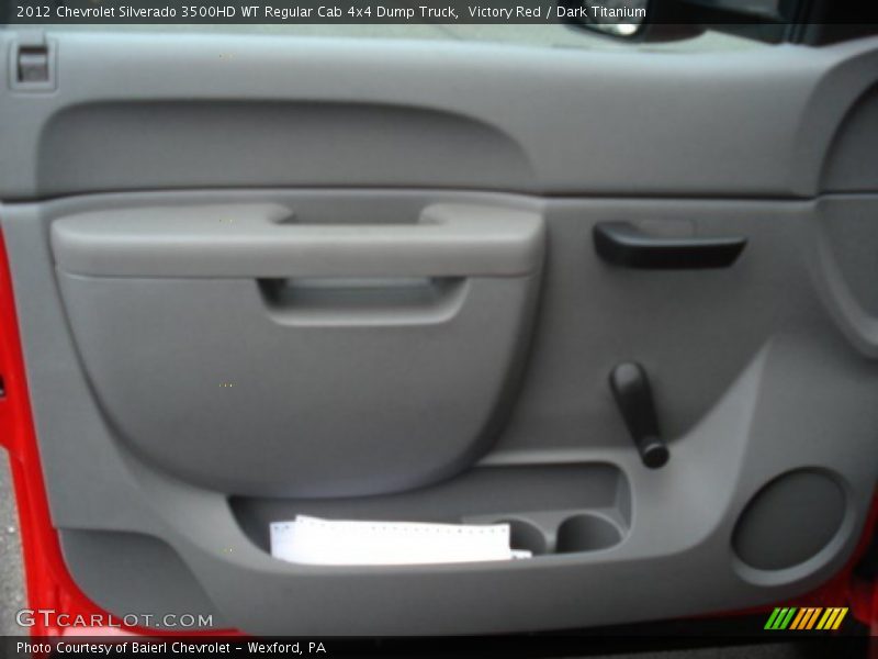 Victory Red / Dark Titanium 2012 Chevrolet Silverado 3500HD WT Regular Cab 4x4 Dump Truck