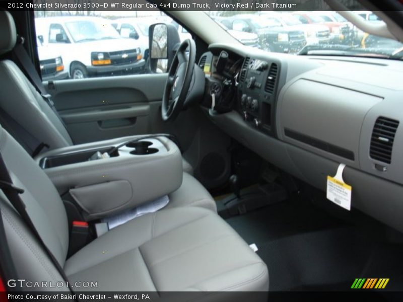 Victory Red / Dark Titanium 2012 Chevrolet Silverado 3500HD WT Regular Cab 4x4 Dump Truck