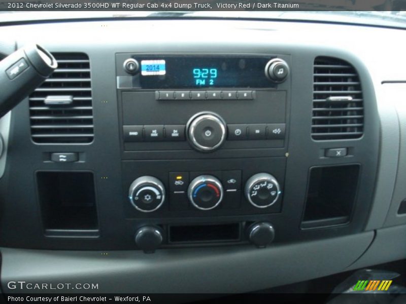 Victory Red / Dark Titanium 2012 Chevrolet Silverado 3500HD WT Regular Cab 4x4 Dump Truck