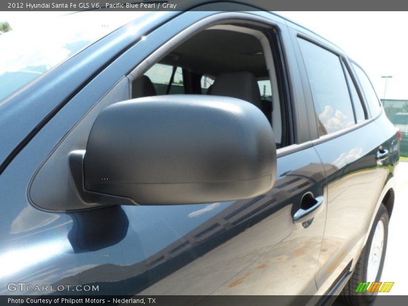 Pacific Blue Pearl / Gray 2012 Hyundai Santa Fe GLS V6