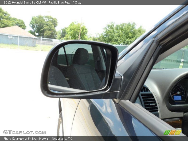 Pacific Blue Pearl / Gray 2012 Hyundai Santa Fe GLS V6