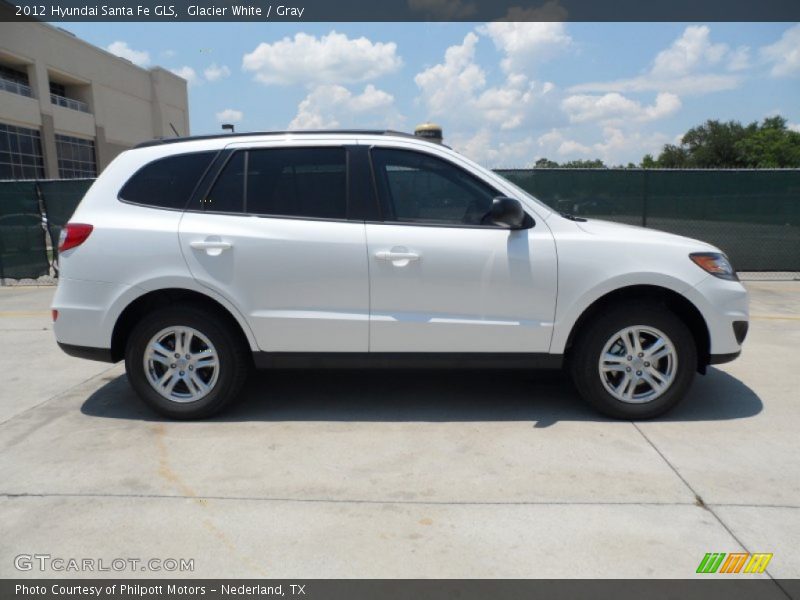 Glacier White / Gray 2012 Hyundai Santa Fe GLS
