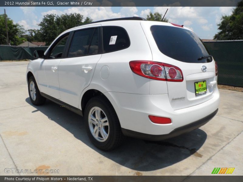 Glacier White / Gray 2012 Hyundai Santa Fe GLS