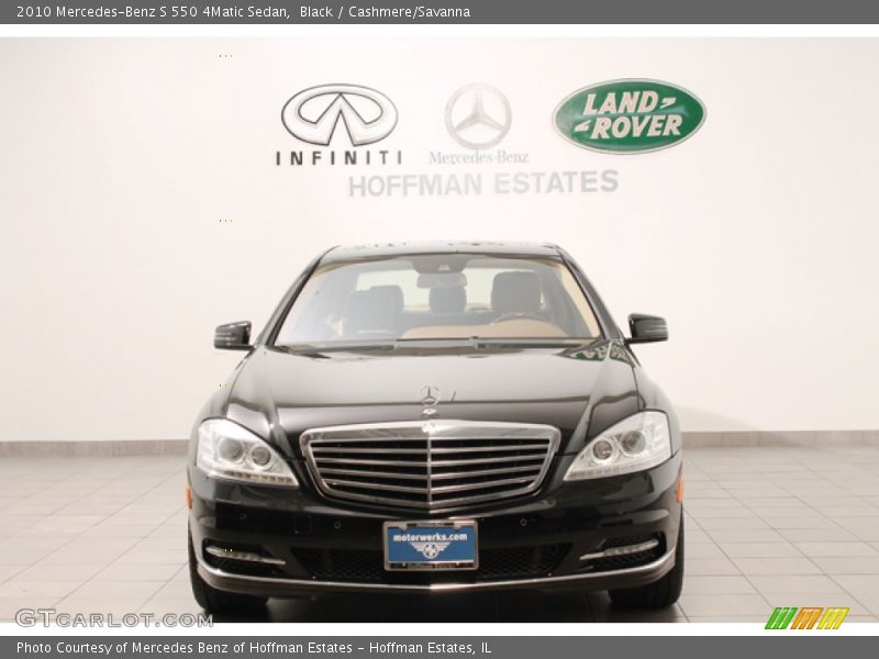 Black / Cashmere/Savanna 2010 Mercedes-Benz S 550 4Matic Sedan