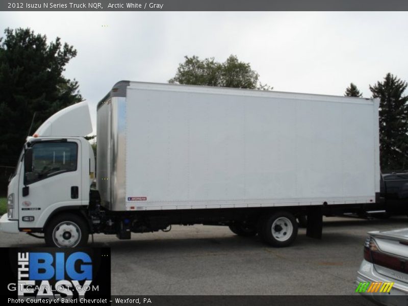 Arctic White / Gray 2012 Isuzu N Series Truck NQR