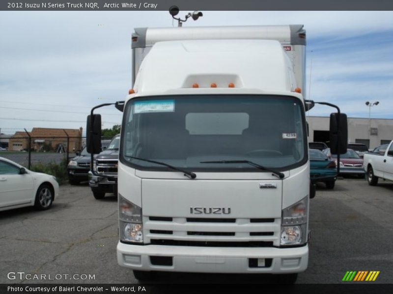 Arctic White / Gray 2012 Isuzu N Series Truck NQR