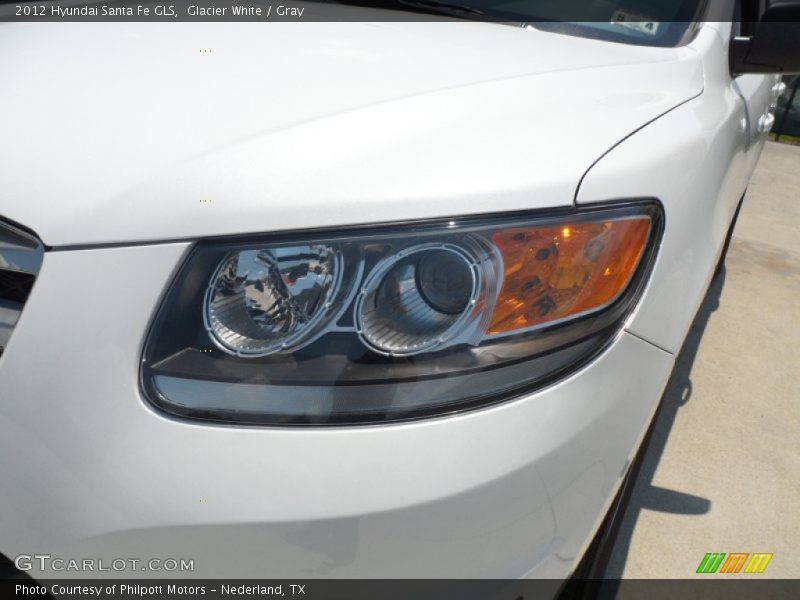 Glacier White / Gray 2012 Hyundai Santa Fe GLS
