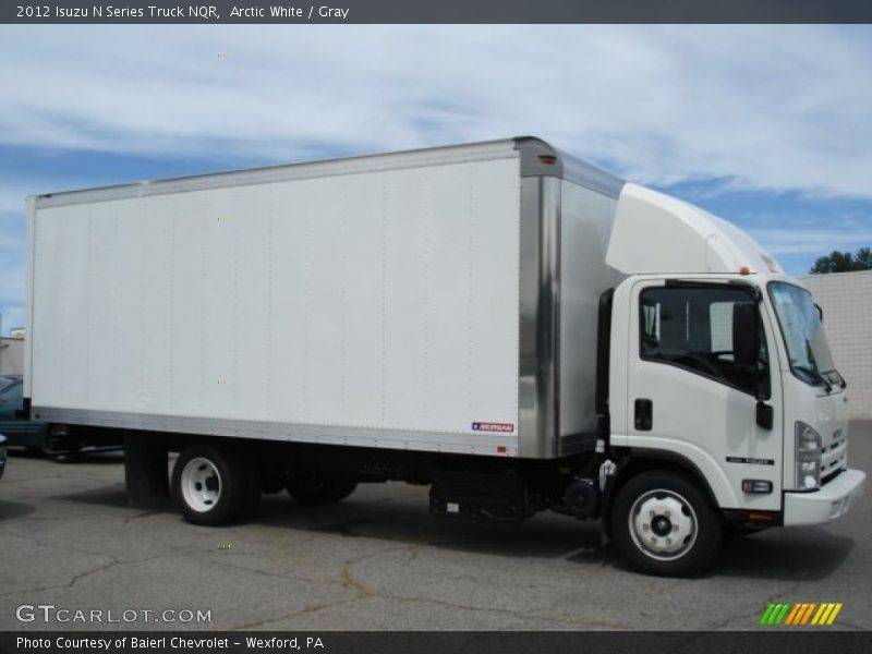 Arctic White / Gray 2012 Isuzu N Series Truck NQR