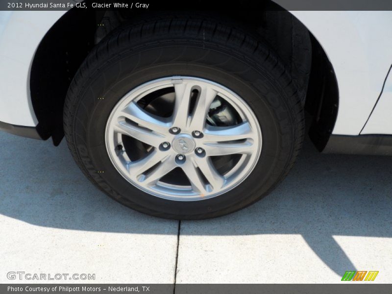 Glacier White / Gray 2012 Hyundai Santa Fe GLS