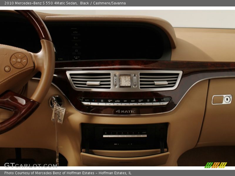 Black / Cashmere/Savanna 2010 Mercedes-Benz S 550 4Matic Sedan