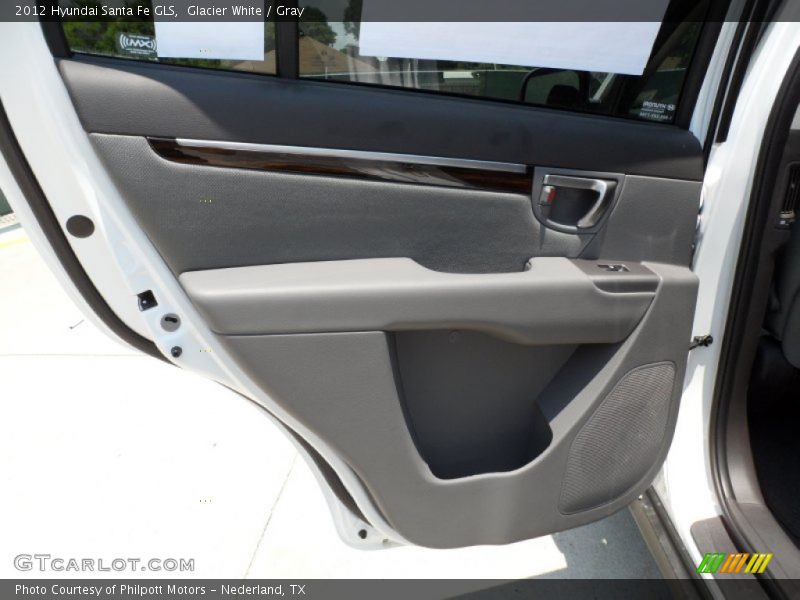 Glacier White / Gray 2012 Hyundai Santa Fe GLS