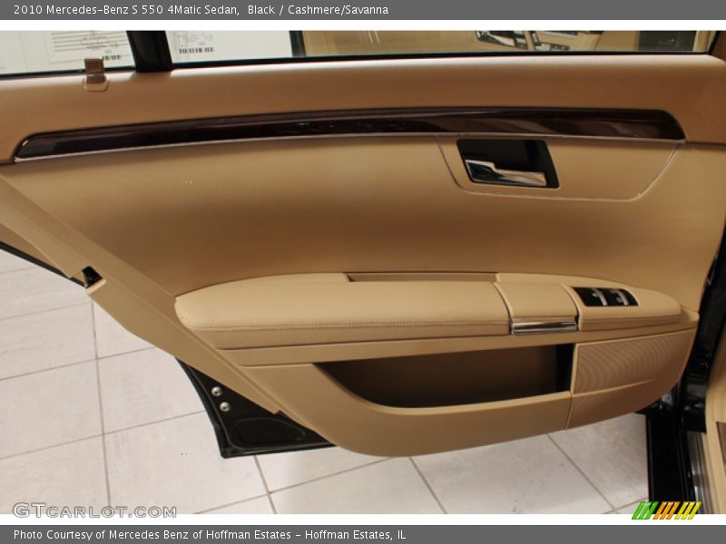 Black / Cashmere/Savanna 2010 Mercedes-Benz S 550 4Matic Sedan