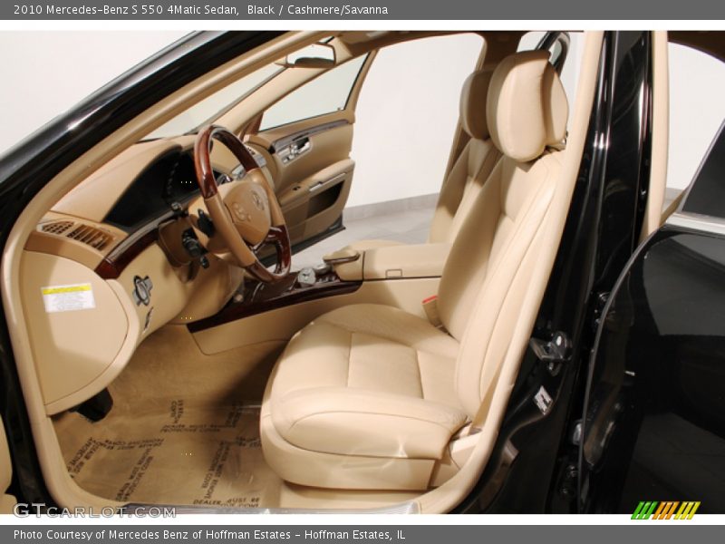 Black / Cashmere/Savanna 2010 Mercedes-Benz S 550 4Matic Sedan