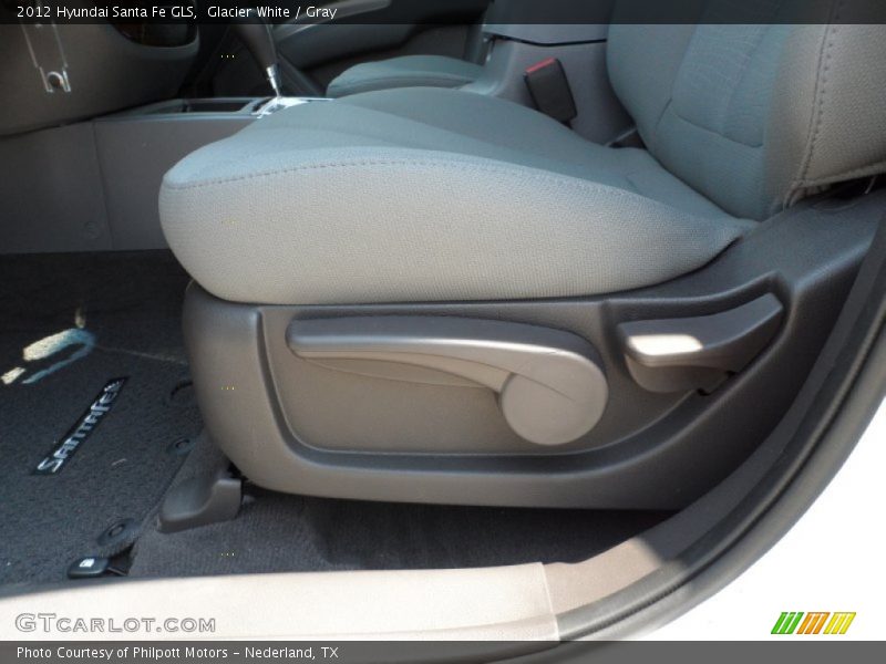 Glacier White / Gray 2012 Hyundai Santa Fe GLS