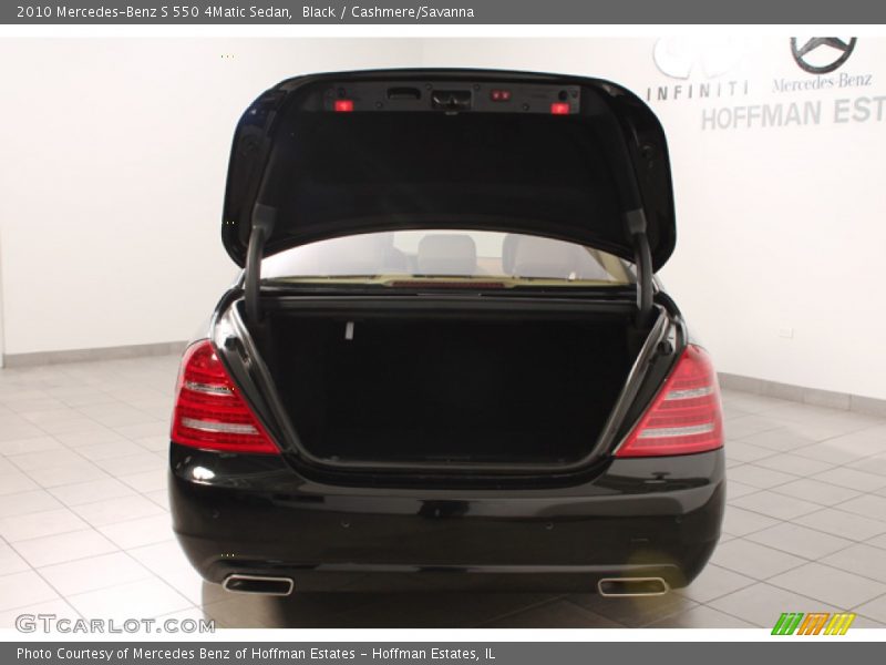 Black / Cashmere/Savanna 2010 Mercedes-Benz S 550 4Matic Sedan