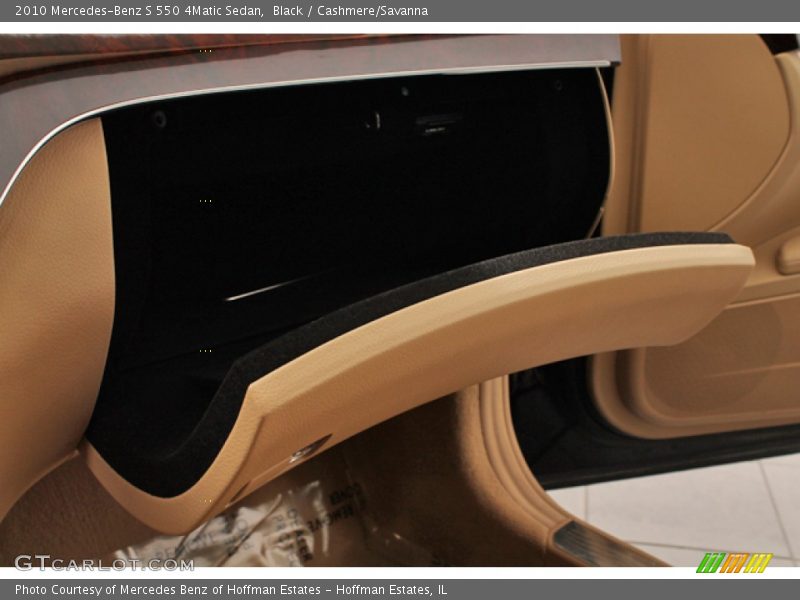 Black / Cashmere/Savanna 2010 Mercedes-Benz S 550 4Matic Sedan