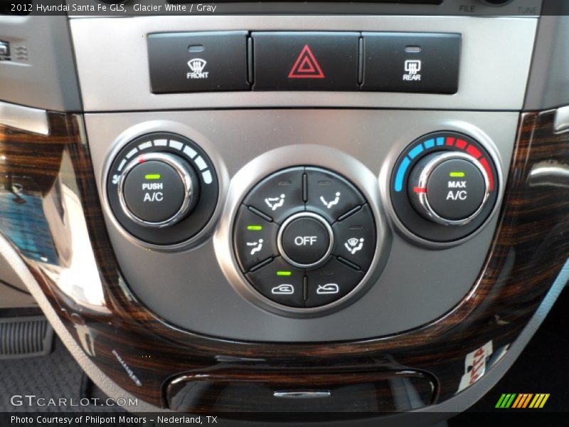 Glacier White / Gray 2012 Hyundai Santa Fe GLS