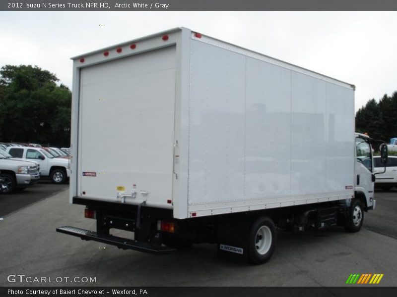 Arctic White / Gray 2012 Isuzu N Series Truck NPR HD