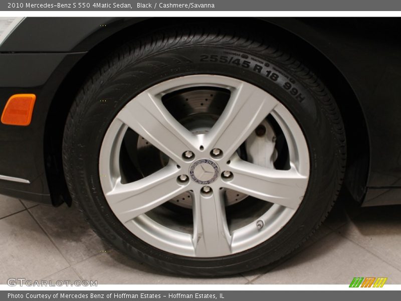 Black / Cashmere/Savanna 2010 Mercedes-Benz S 550 4Matic Sedan
