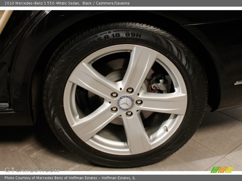 Black / Cashmere/Savanna 2010 Mercedes-Benz S 550 4Matic Sedan
