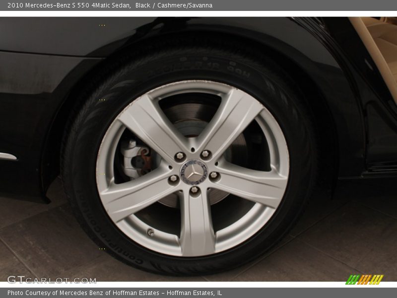 Black / Cashmere/Savanna 2010 Mercedes-Benz S 550 4Matic Sedan