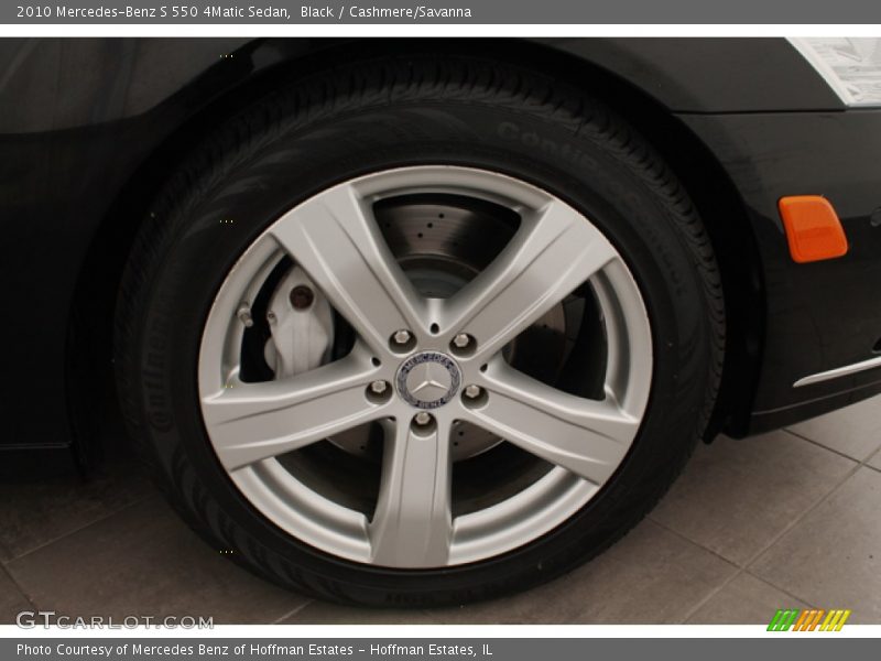Black / Cashmere/Savanna 2010 Mercedes-Benz S 550 4Matic Sedan