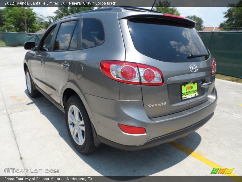 Mineral Gray / Cocoa Black 2012 Hyundai Santa Fe Limited V6