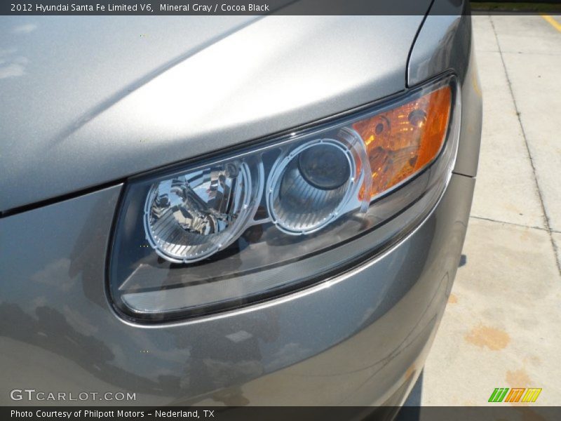 Mineral Gray / Cocoa Black 2012 Hyundai Santa Fe Limited V6
