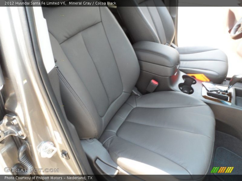 Mineral Gray / Cocoa Black 2012 Hyundai Santa Fe Limited V6
