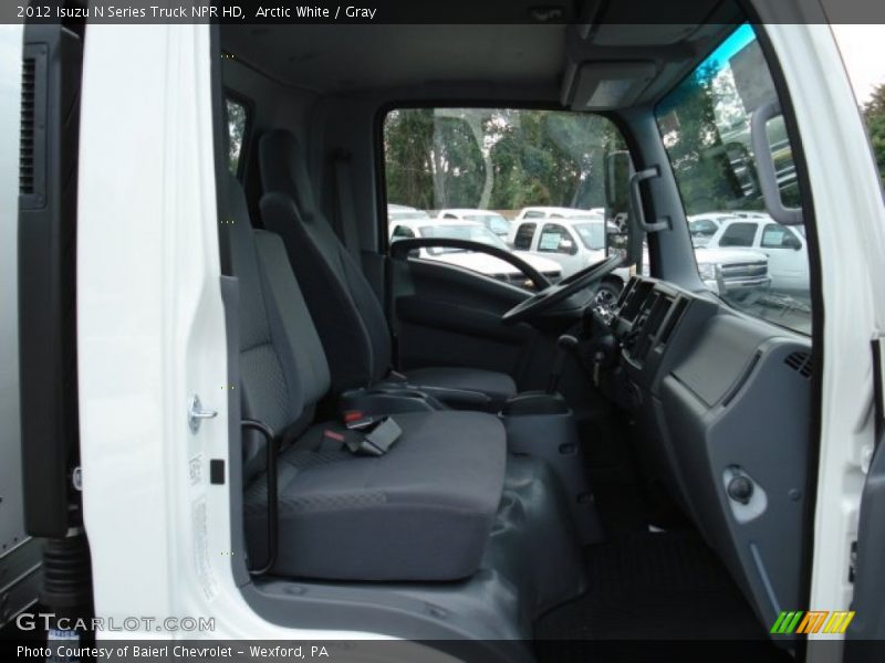 Arctic White / Gray 2012 Isuzu N Series Truck NPR HD