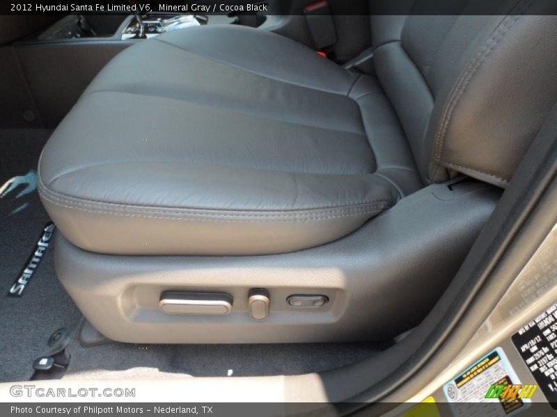 Mineral Gray / Cocoa Black 2012 Hyundai Santa Fe Limited V6