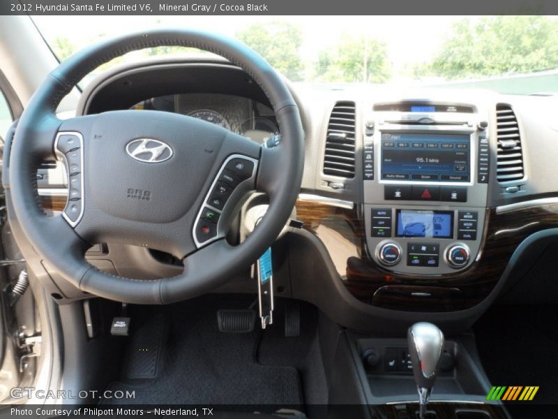 Mineral Gray / Cocoa Black 2012 Hyundai Santa Fe Limited V6