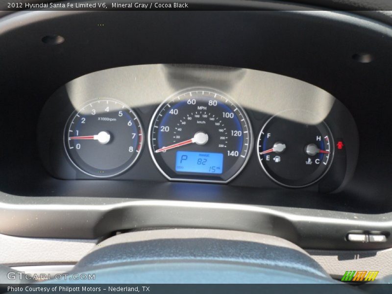 Mineral Gray / Cocoa Black 2012 Hyundai Santa Fe Limited V6