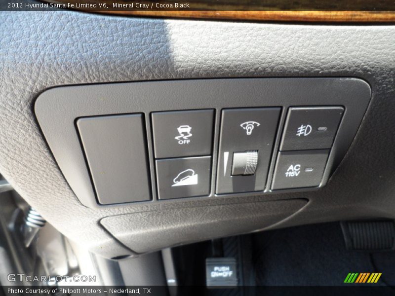 Mineral Gray / Cocoa Black 2012 Hyundai Santa Fe Limited V6
