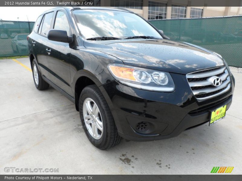 Twilight Black / Gray 2012 Hyundai Santa Fe GLS