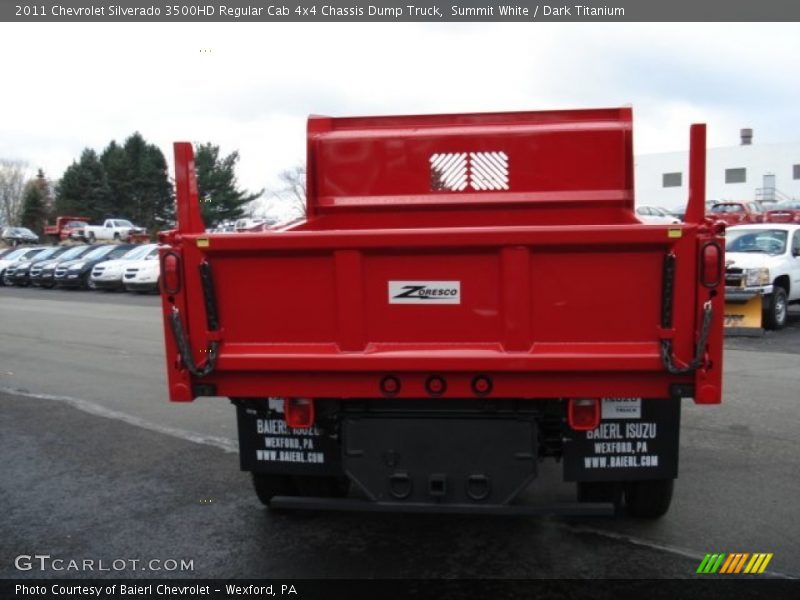 Summit White / Dark Titanium 2011 Chevrolet Silverado 3500HD Regular Cab 4x4 Chassis Dump Truck